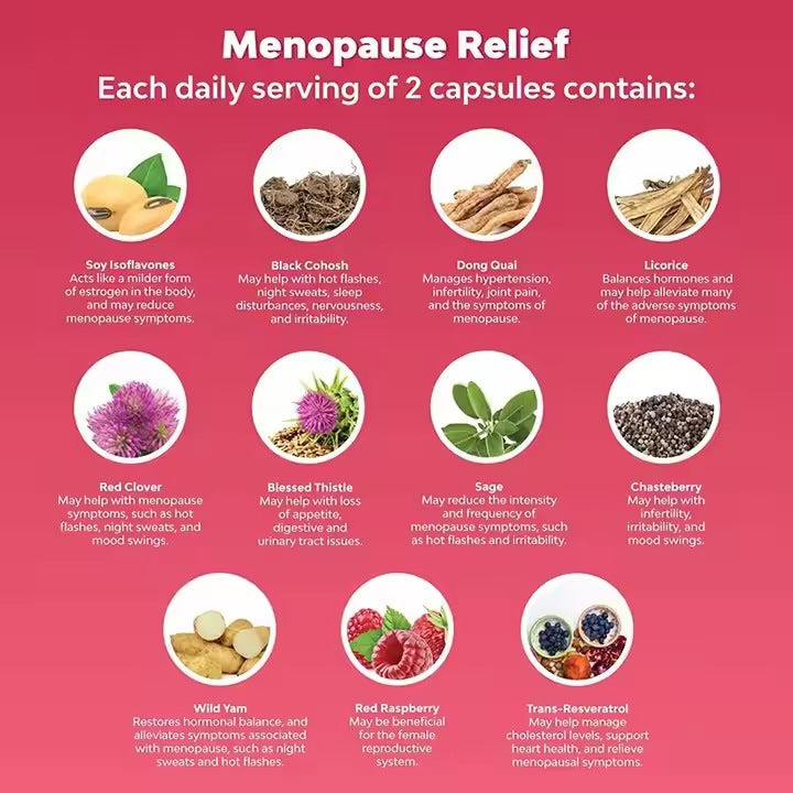 Suplemento de Equilibrio Hormonal y Menopausia – Adiós Bochornos y Cansancio